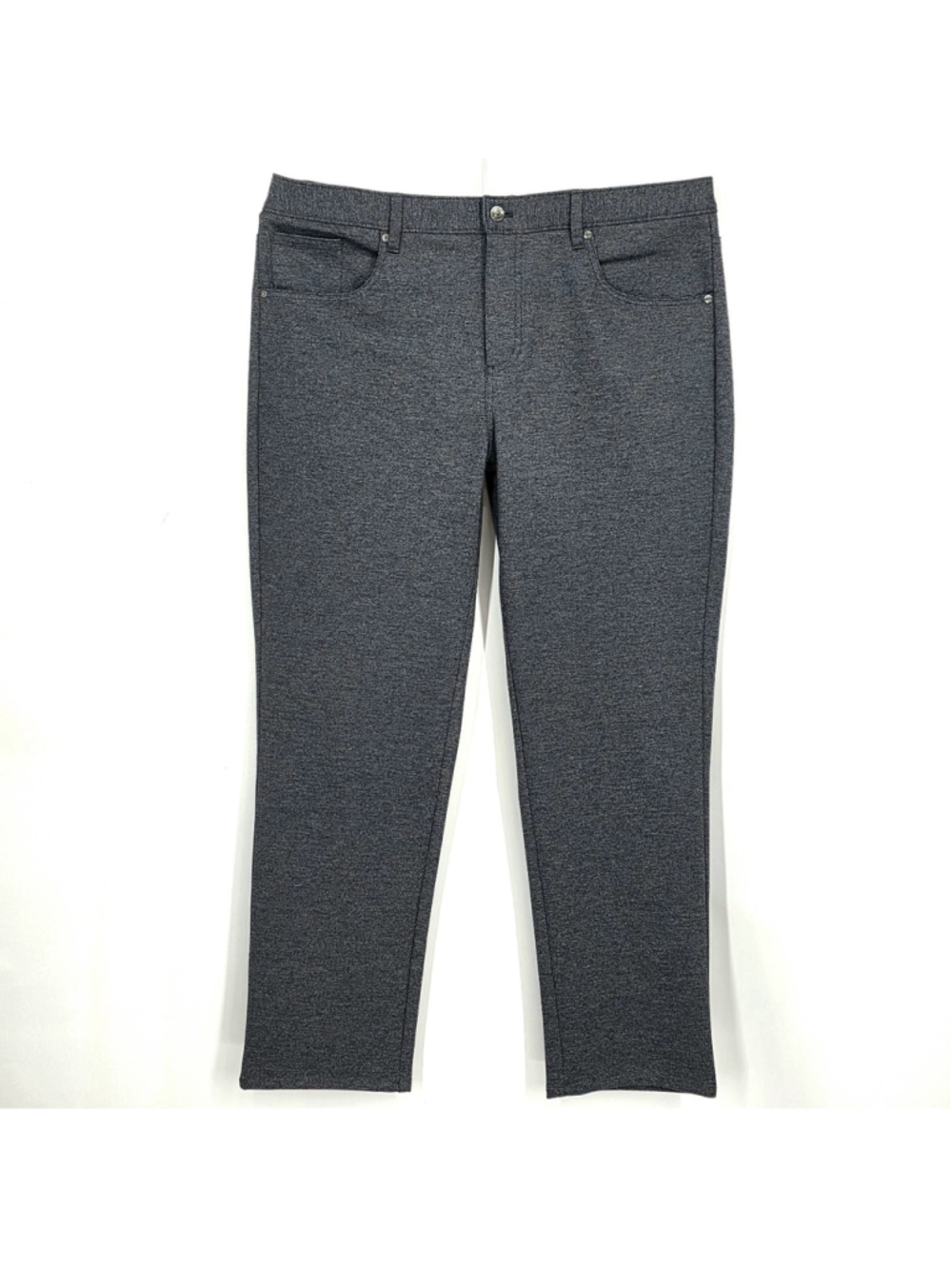 Johnnie-O Burbank Stretch Knit 5 Pocket Pants Mens 38x29 Charcoal Performance